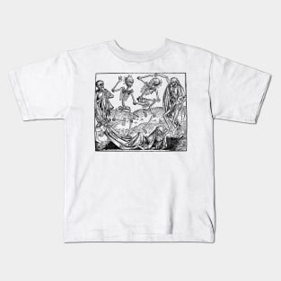 Dancing Skeletons from the Nuremberg Chronicle Kids T-Shirt